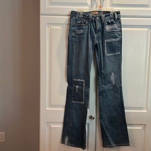 Yanuk 6 pocket denim boyfriend distressed